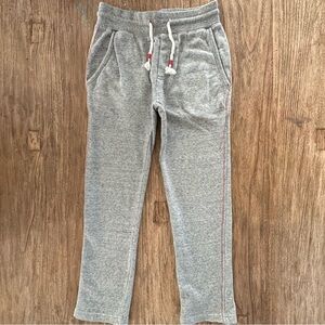 Mini Boden Gray Sweatpants with Red Accents